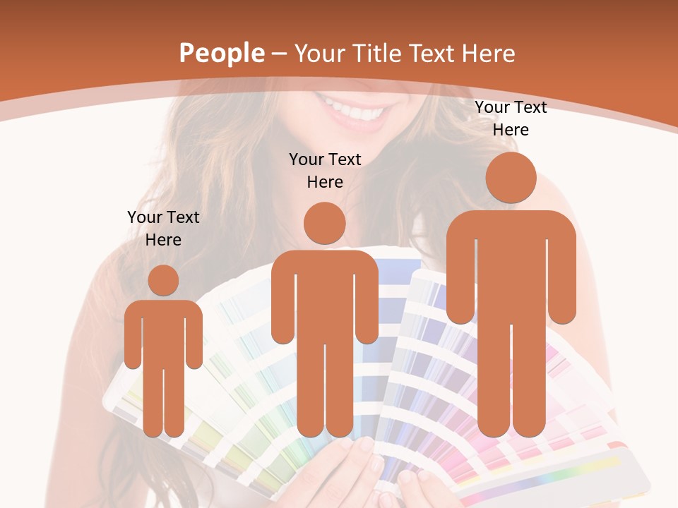 Isolated White Young PowerPoint Template