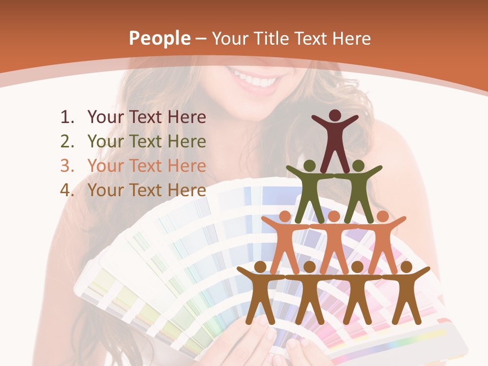 Isolated White Young PowerPoint Template