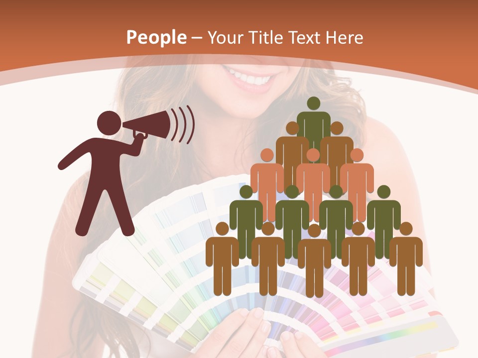 Isolated White Young PowerPoint Template