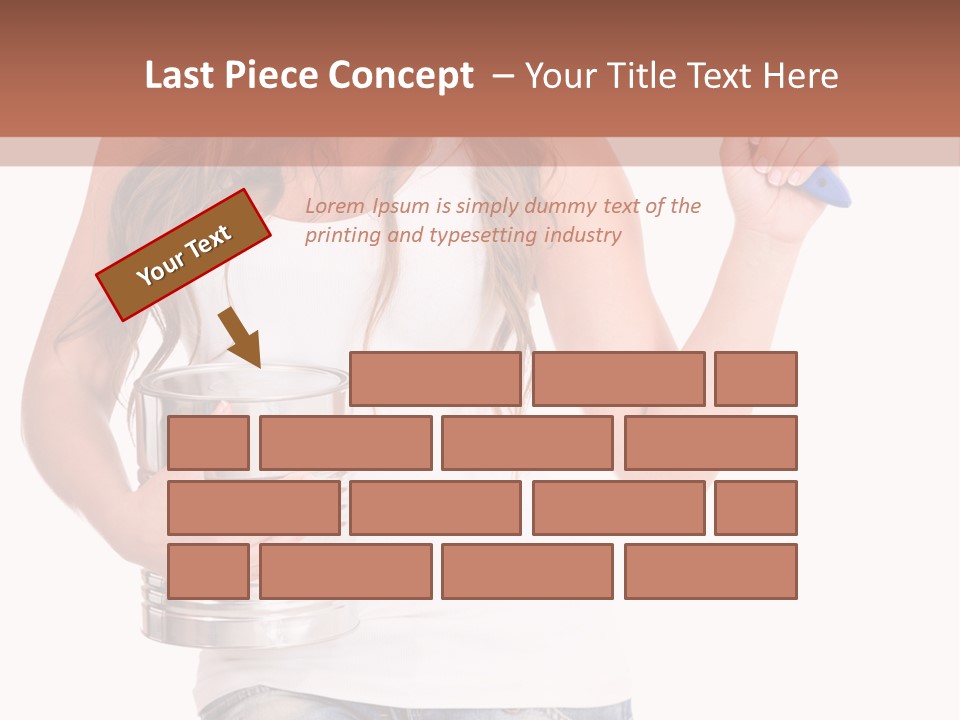Person Young Decorator PowerPoint Template