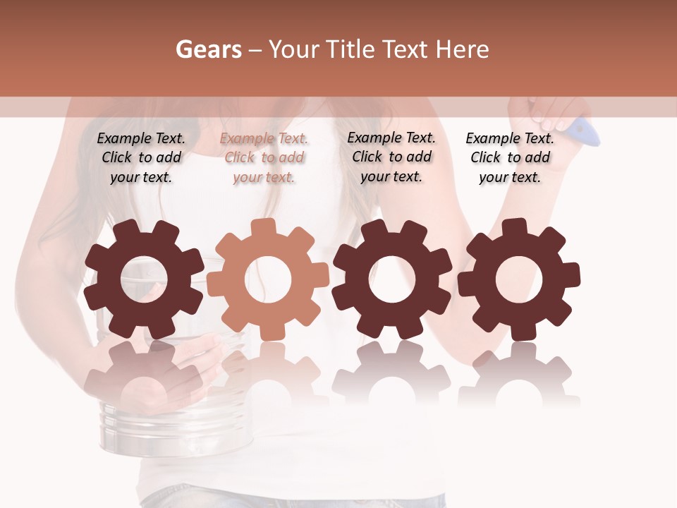 Person Young Decorator PowerPoint Template