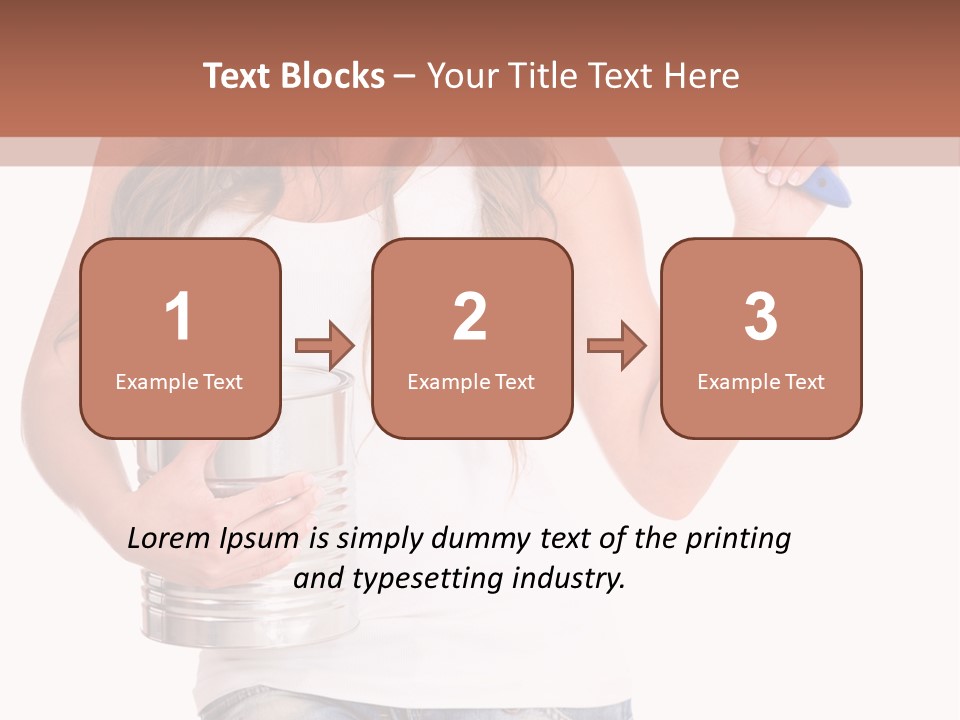 Person Young Decorator PowerPoint Template