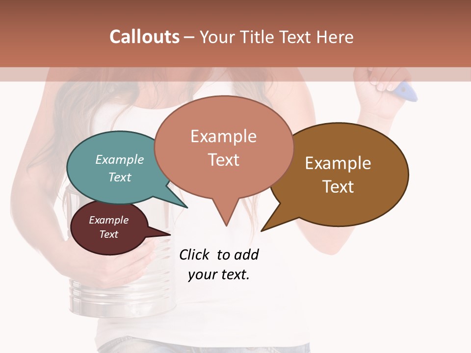 Person Young Decorator PowerPoint Template
