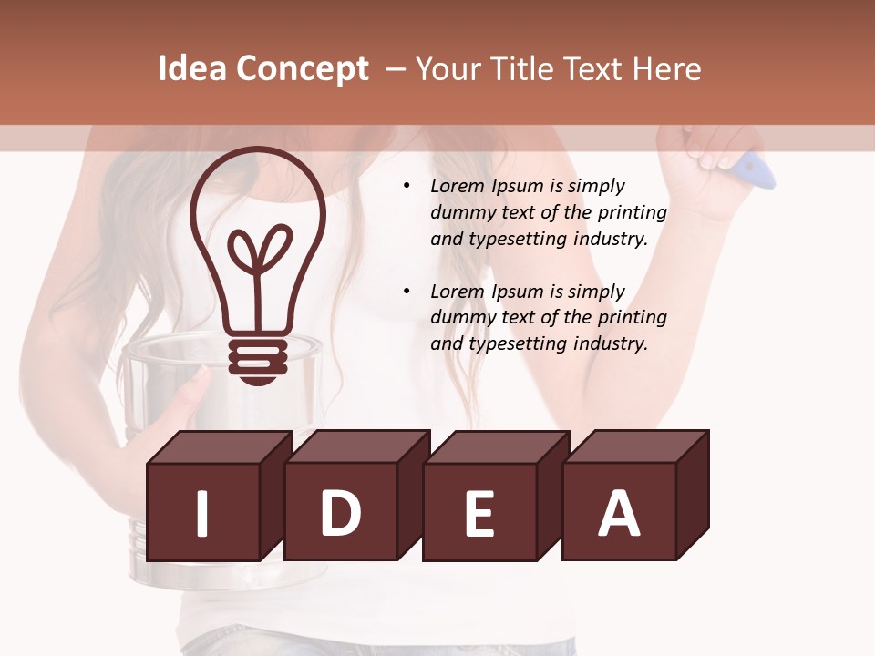 Person Young Decorator PowerPoint Template