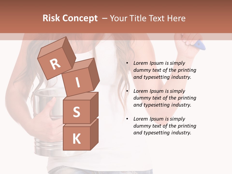 Person Young Decorator PowerPoint Template