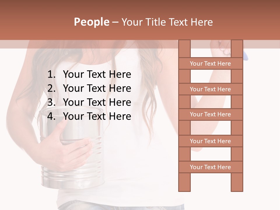 Person Young Decorator PowerPoint Template