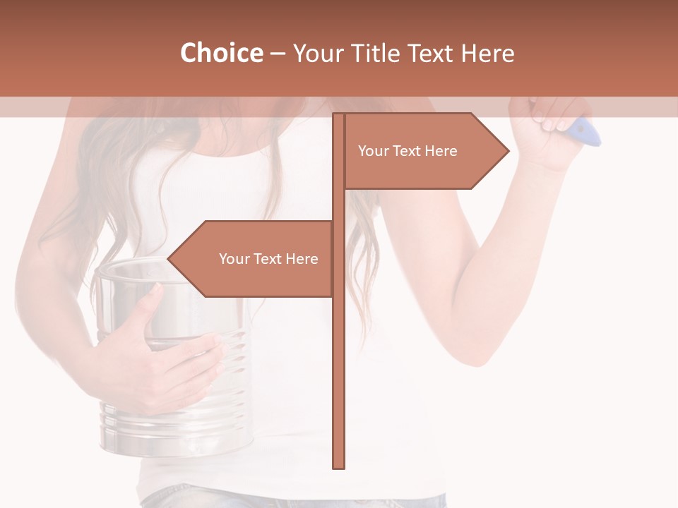 Person Young Decorator PowerPoint Template