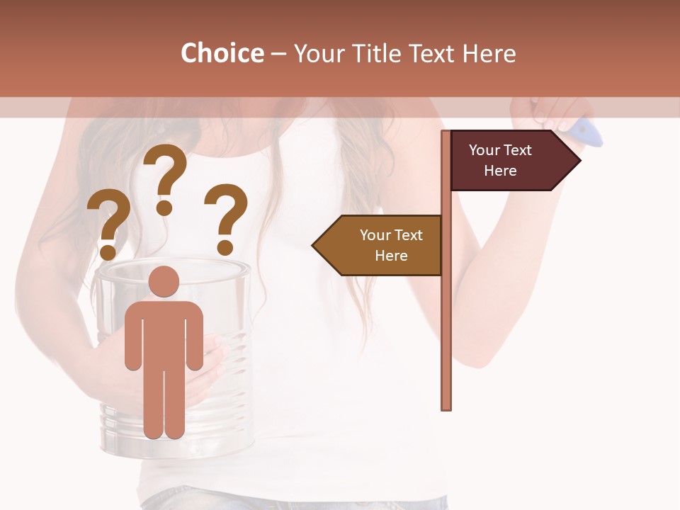 Person Young Decorator PowerPoint Template