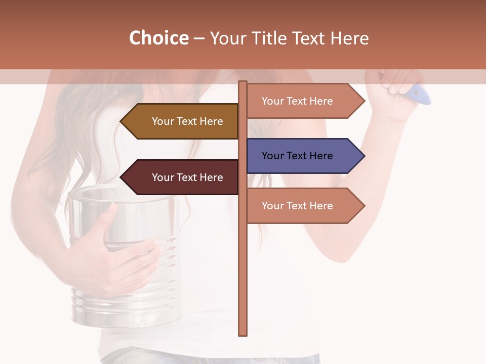 Person Young Decorator PowerPoint Template