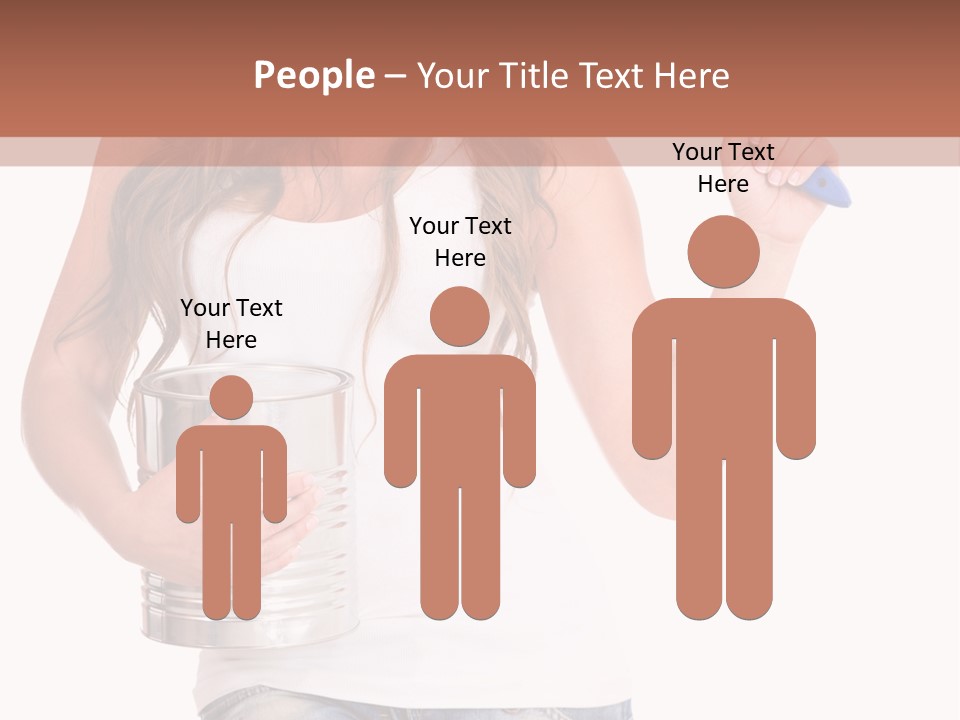 Person Young Decorator PowerPoint Template