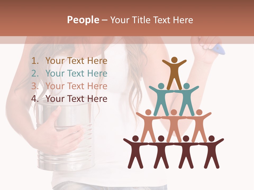 Person Young Decorator PowerPoint Template