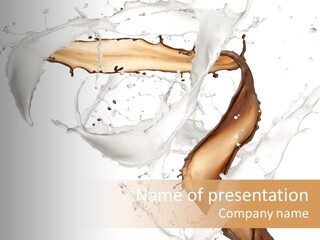 Milk White Dairy PowerPoint Template