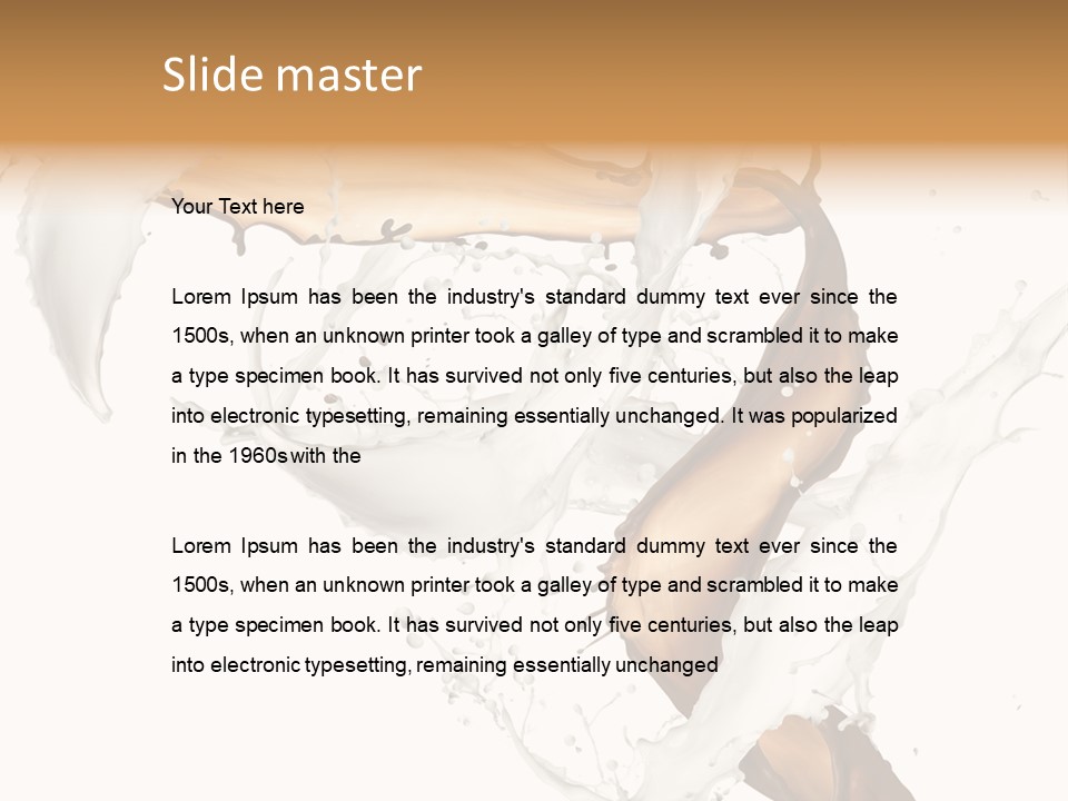 Milk White Dairy PowerPoint Template