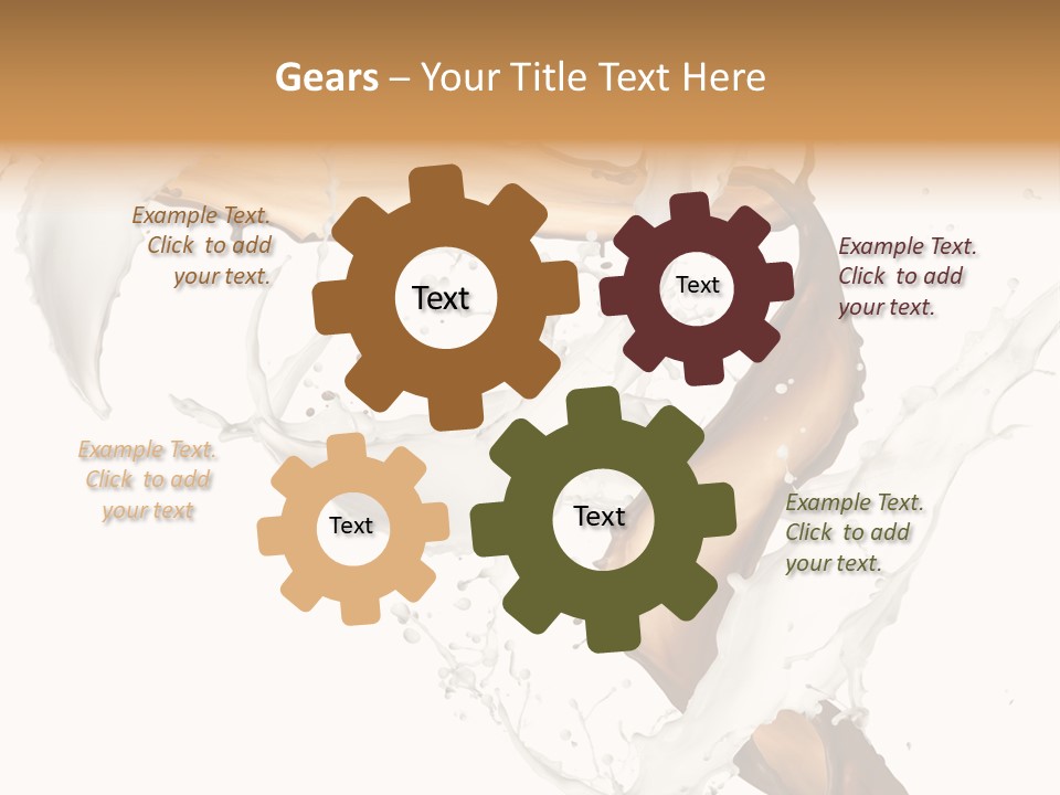 Milk White Dairy PowerPoint Template