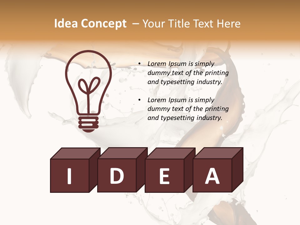 Milk White Dairy PowerPoint Template