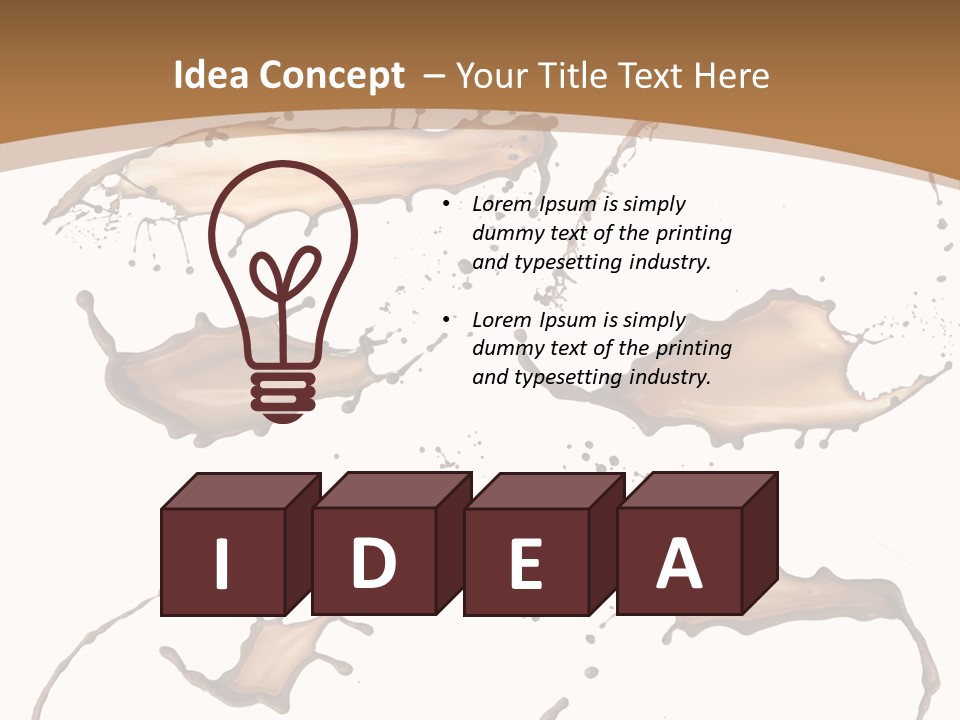 Action Cream Backdrop PowerPoint Template