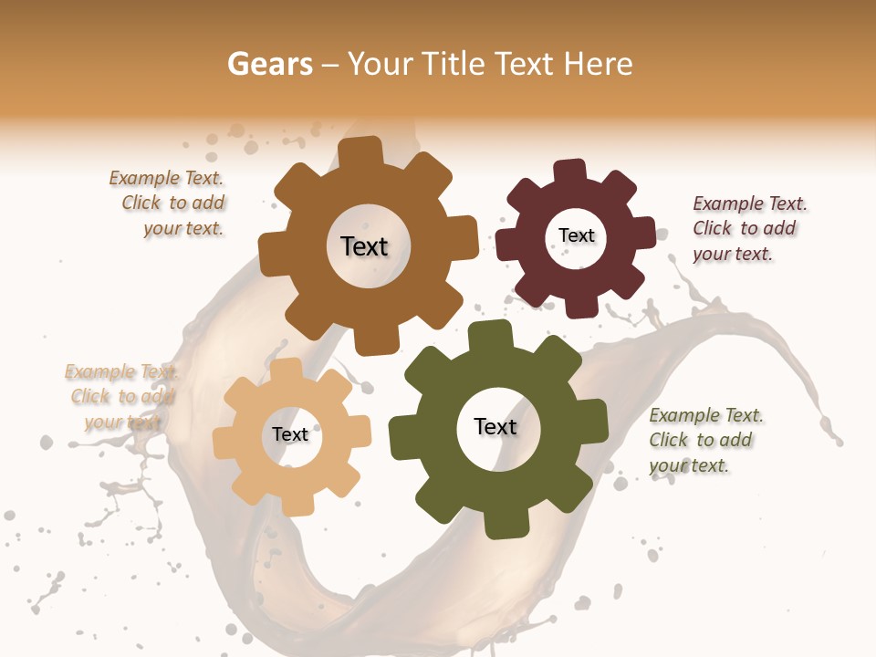 Dairy Bubble Delicious PowerPoint Template