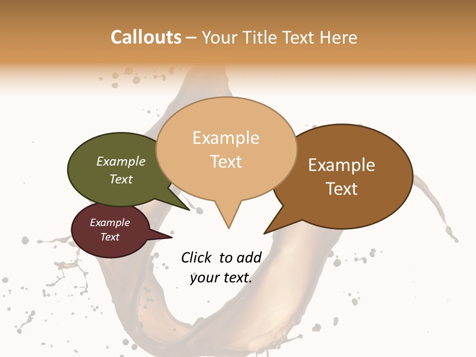 Dairy Bubble Delicious PowerPoint Template