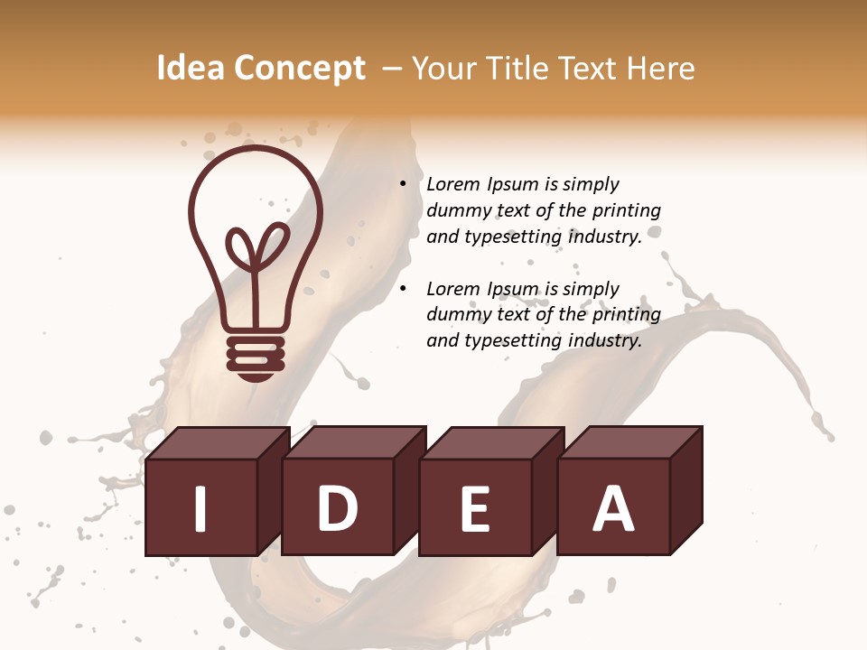 Dairy Bubble Delicious PowerPoint Template