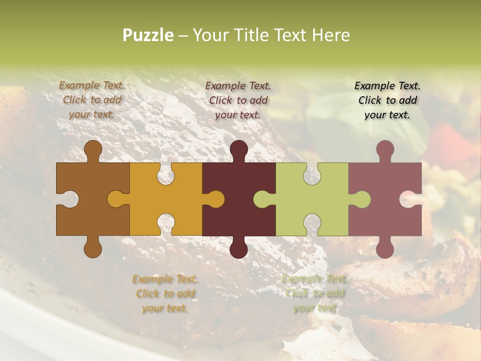 Vegetable Fast Loin PowerPoint Template