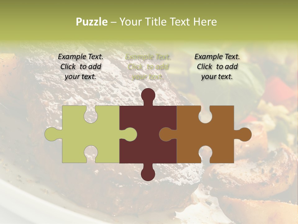 Vegetable Fast Loin PowerPoint Template