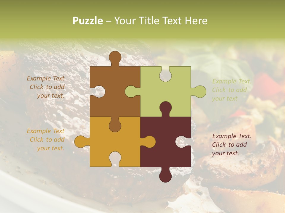 Vegetable Fast Loin PowerPoint Template