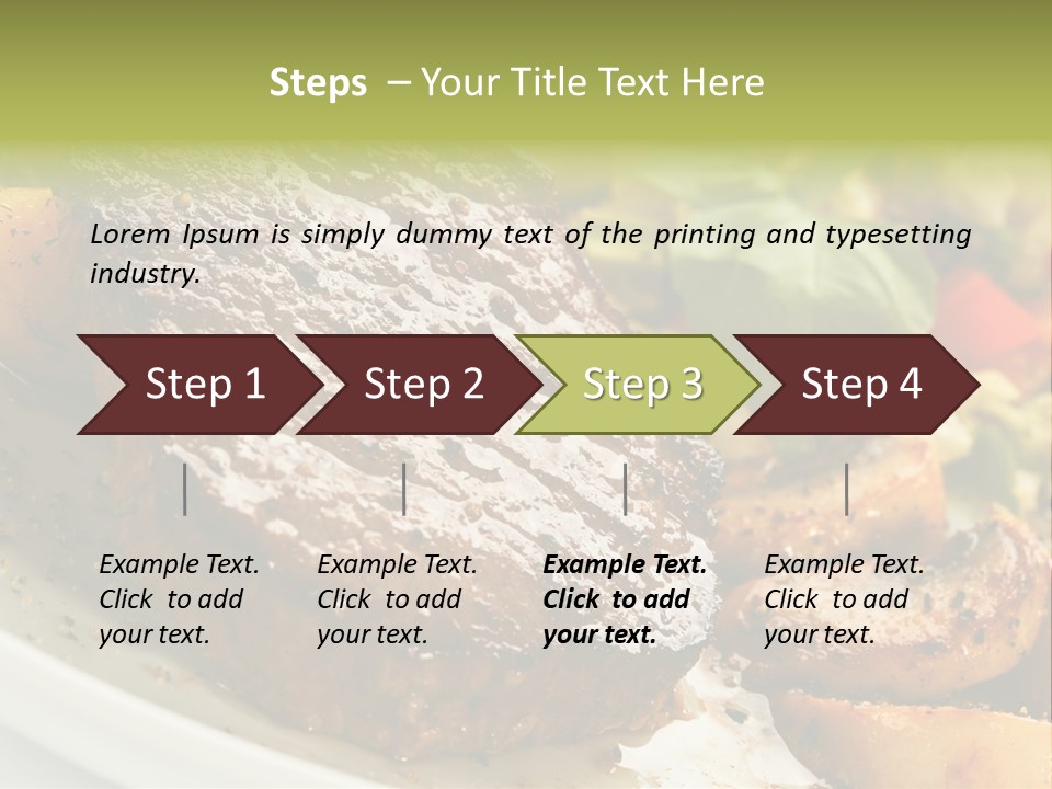 Vegetable Fast Loin PowerPoint Template
