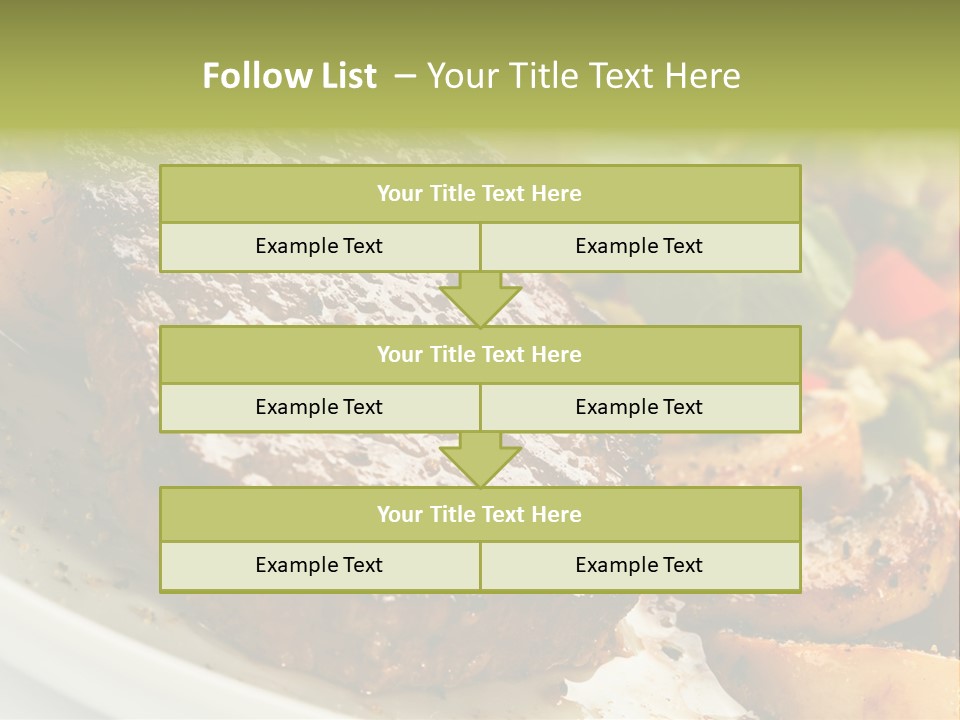 Vegetable Fast Loin PowerPoint Template