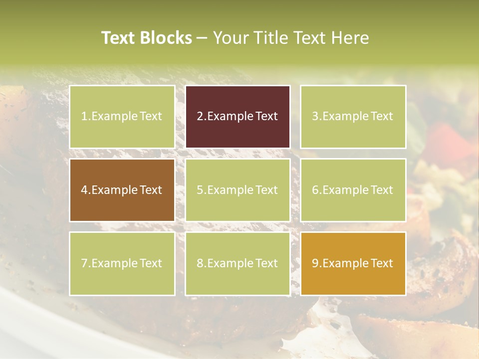 Vegetable Fast Loin PowerPoint Template