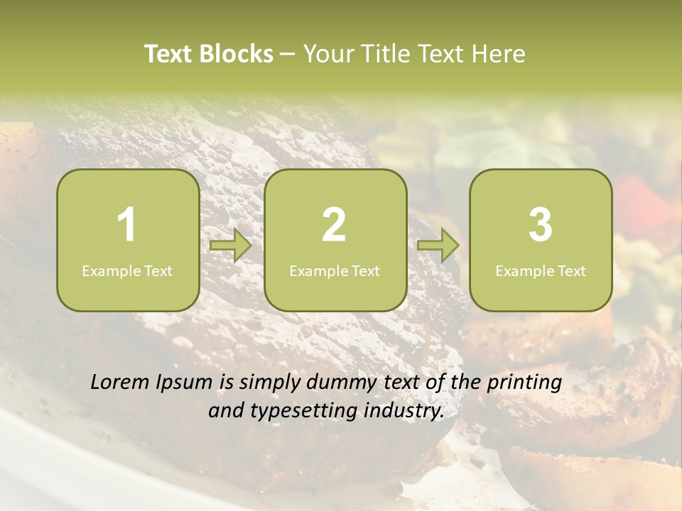 Vegetable Fast Loin PowerPoint Template