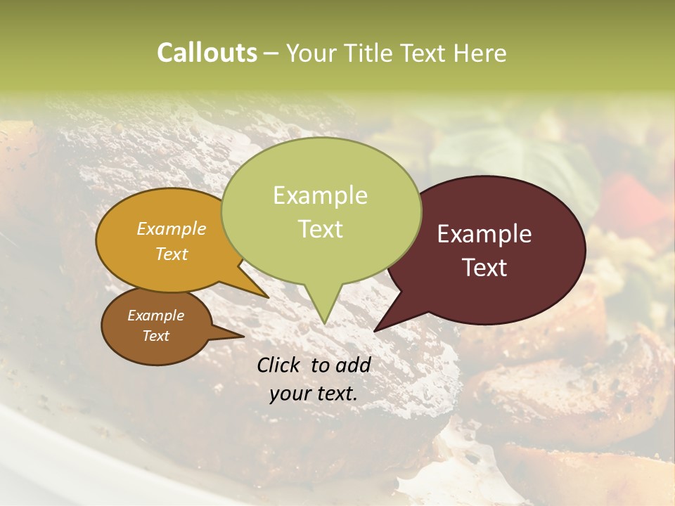 Vegetable Fast Loin PowerPoint Template