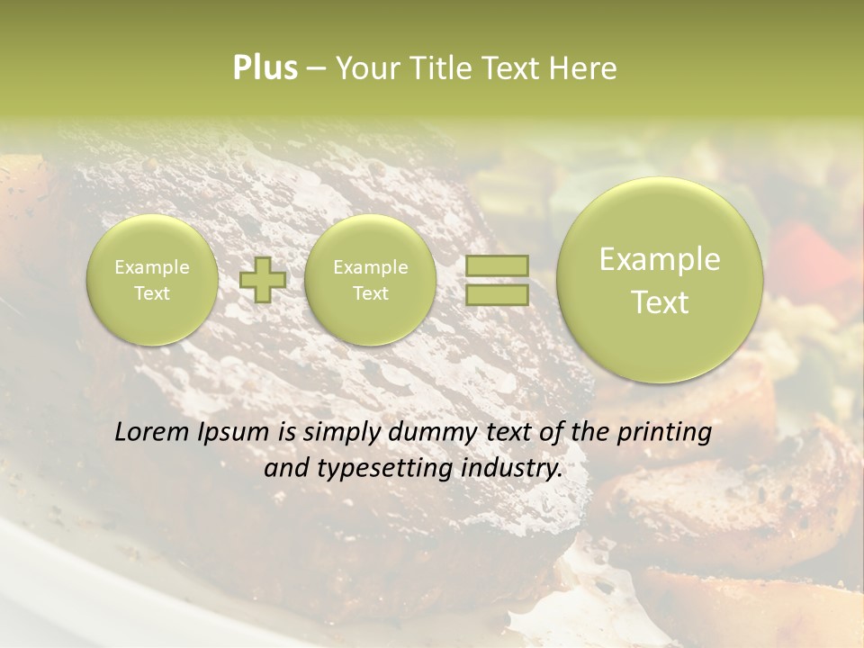Vegetable Fast Loin PowerPoint Template