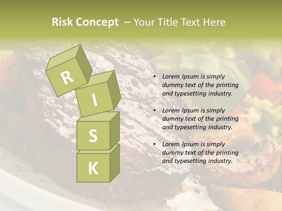 Vegetable Fast Loin PowerPoint Template