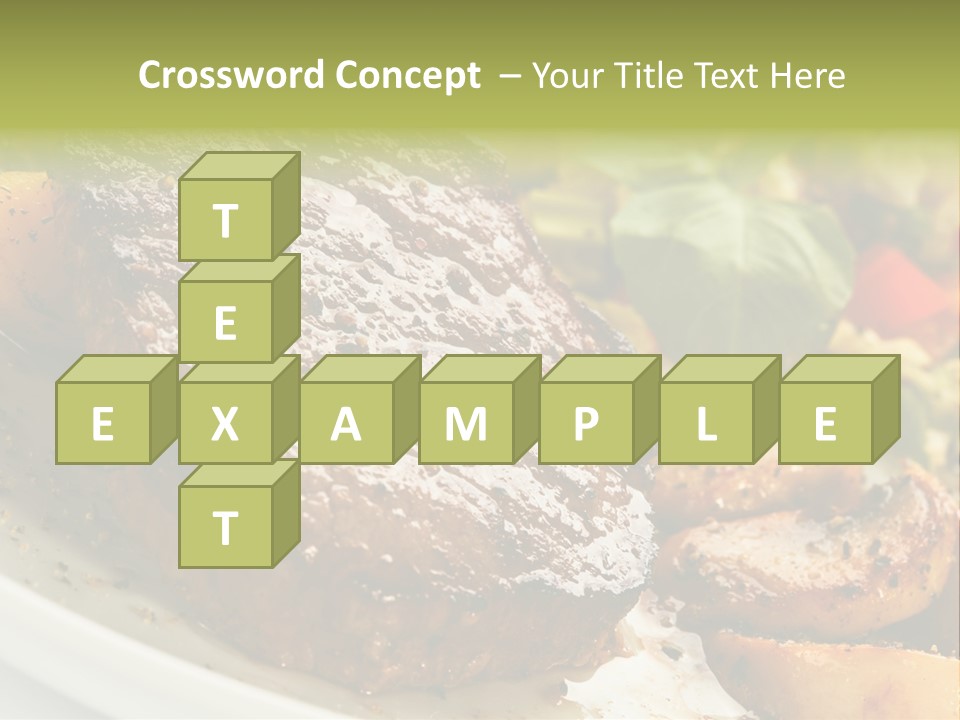 Vegetable Fast Loin PowerPoint Template