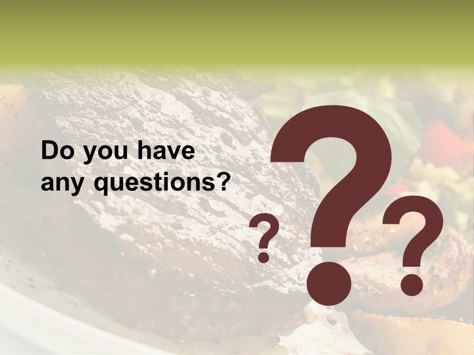 Vegetable Fast Loin PowerPoint Template