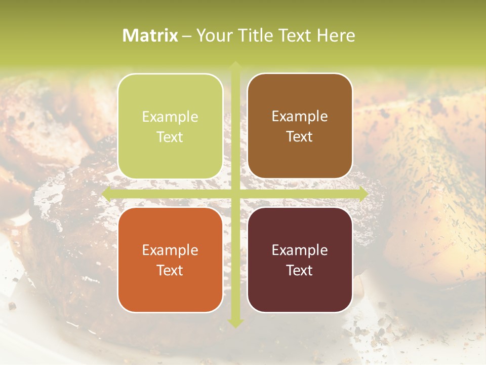 Barbecue Roast Dinner PowerPoint Template