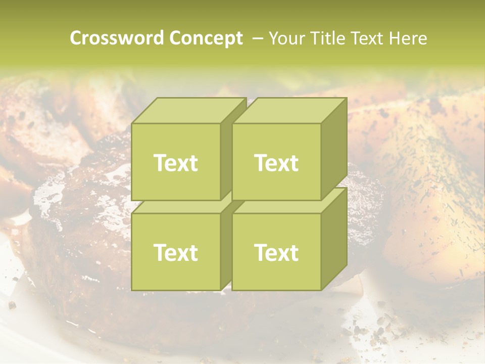 Barbecue Roast Dinner PowerPoint Template