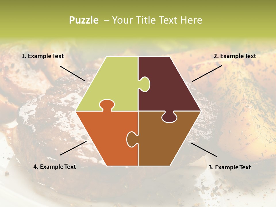 Barbecue Roast Dinner PowerPoint Template