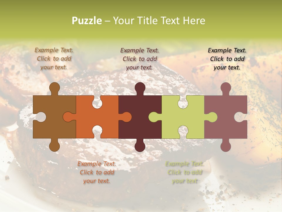 Barbecue Roast Dinner PowerPoint Template