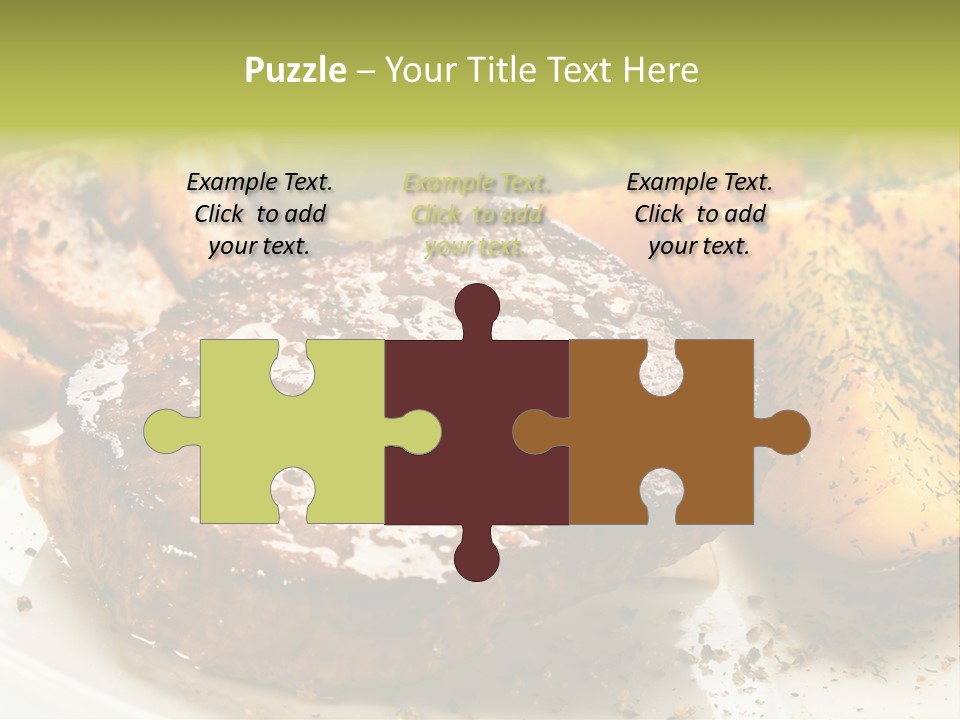 Barbecue Roast Dinner PowerPoint Template