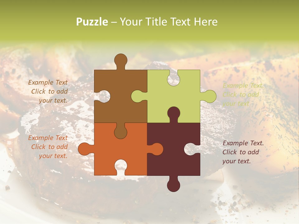 Barbecue Roast Dinner PowerPoint Template