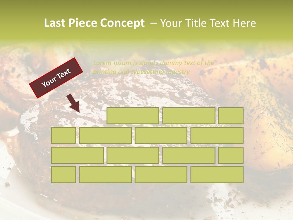 Barbecue Roast Dinner PowerPoint Template