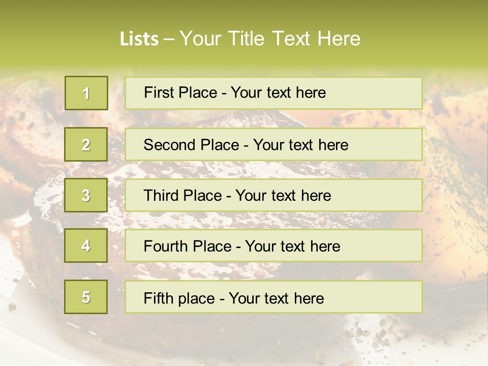 Barbecue Roast Dinner PowerPoint Template