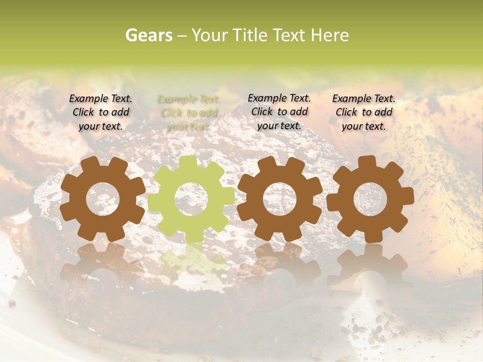 Barbecue Roast Dinner PowerPoint Template