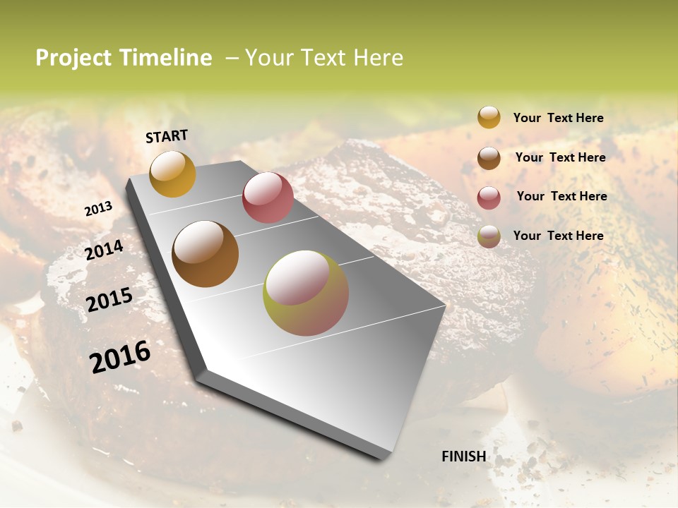 Barbecue Roast Dinner PowerPoint Template
