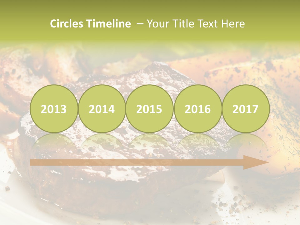 Barbecue Roast Dinner PowerPoint Template