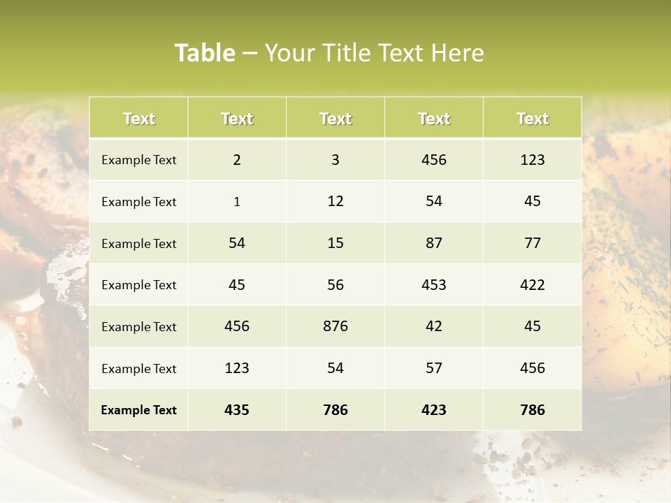 Barbecue Roast Dinner PowerPoint Template