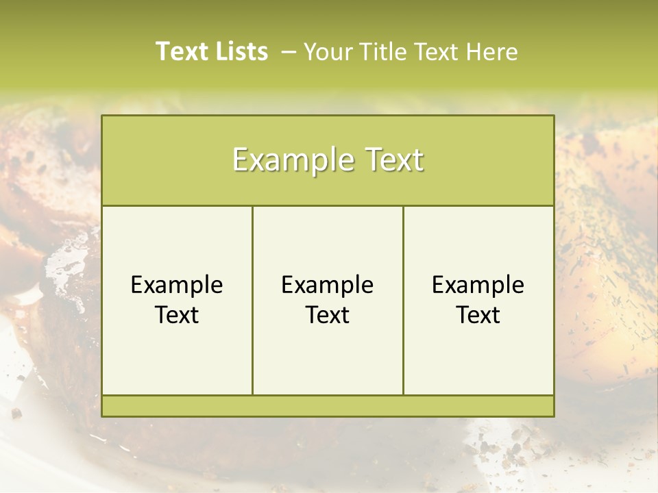 Barbecue Roast Dinner PowerPoint Template