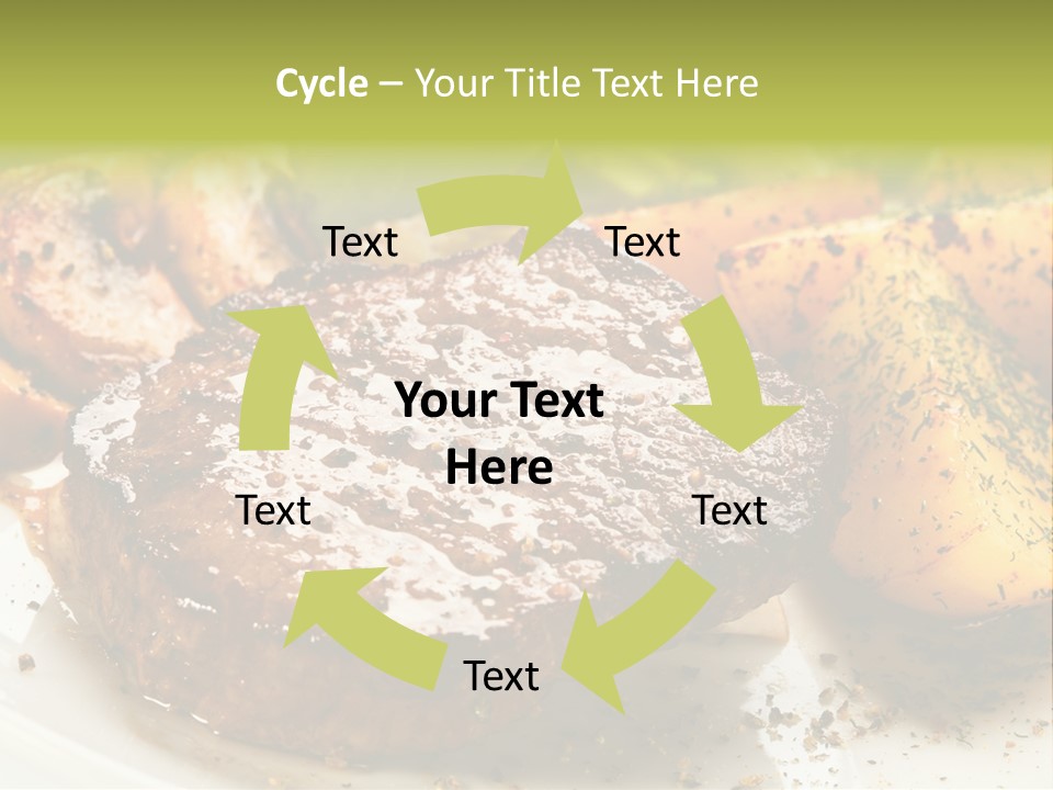 Barbecue Roast Dinner PowerPoint Template