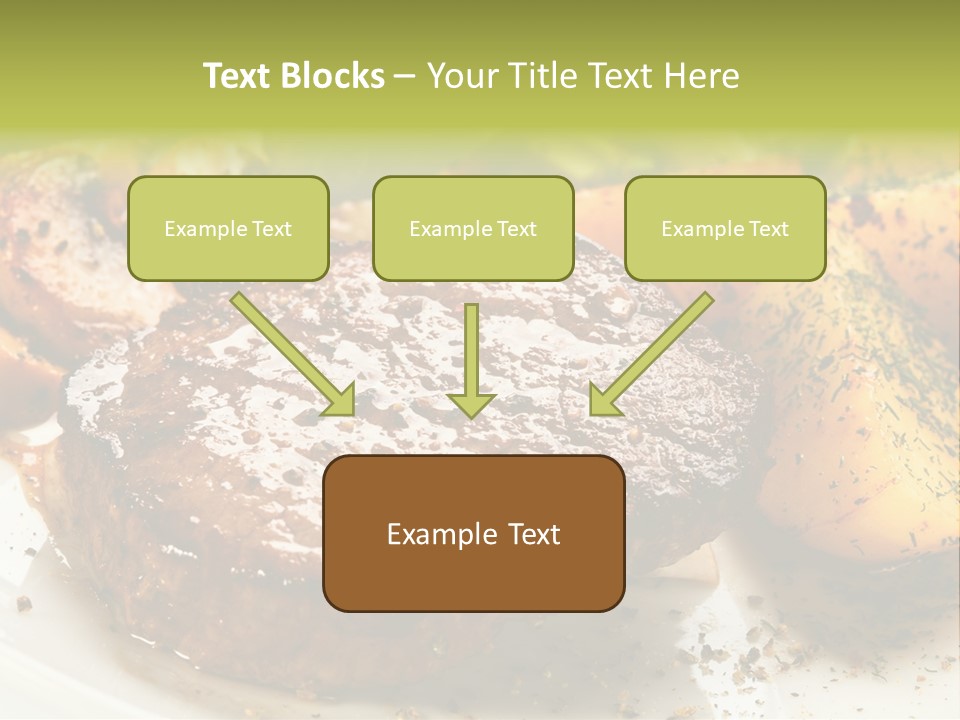 Barbecue Roast Dinner PowerPoint Template